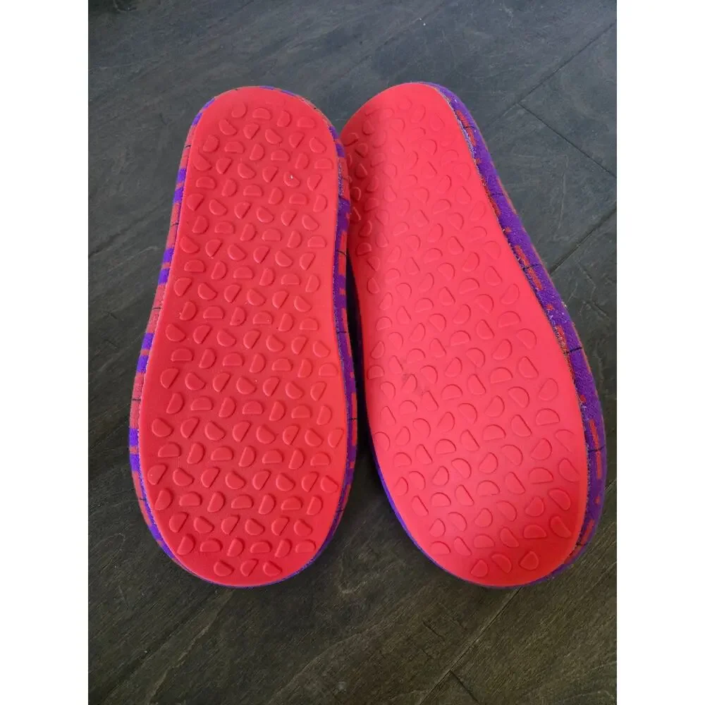 Allbirds Wool Tartan Plaid Slippers Orange Purple Slip On Men' 9-10 Women 10-11